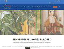 Tablet Screenshot of hoteleuropeonapoli.com